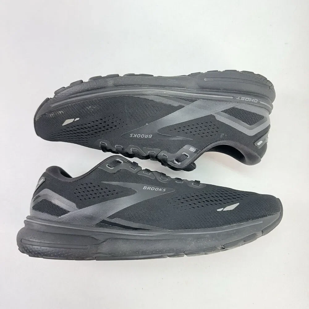 Brooks Ghost 15 Womens 11 Shoes Black Ebony Neutral Running Trainer